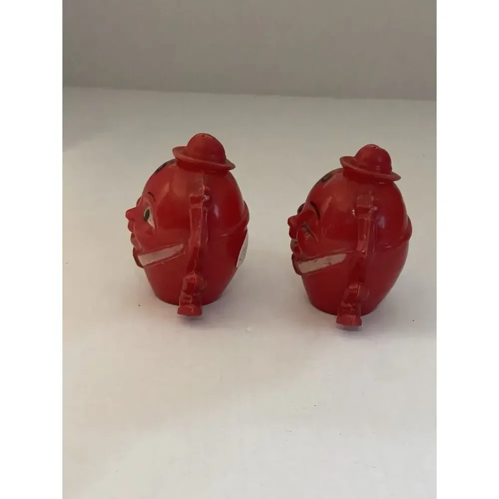 Vintage Humpty Dumpty Salt Pepper Shakers Plastic 3